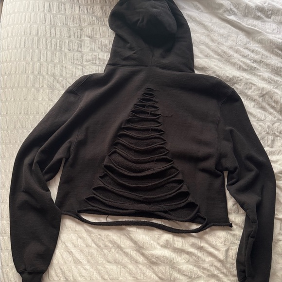 The Drive Clothing Bite The Bullet Cropped Hoodie - Picture 3 of 3